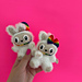 Pride inspired Labubu toy pattern 