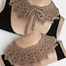 Lace-Effect Crochet Collar Accessory Pattern pattern 