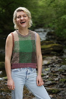 Sample worked in Seafarer Lace from John Arbon Textiles