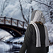 Hooded scarf Outdoors pattern