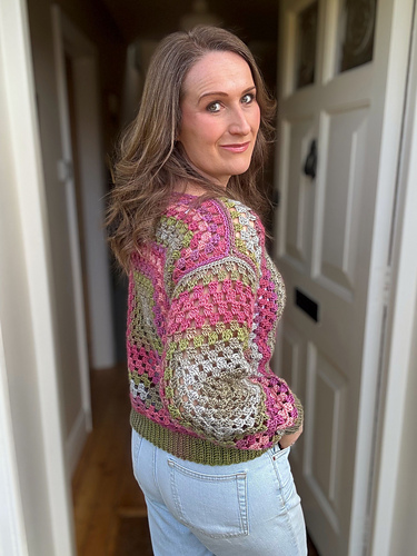 Rainbow Granny Square Sweater photo 10