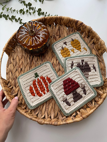 Fall Into Place Coasters