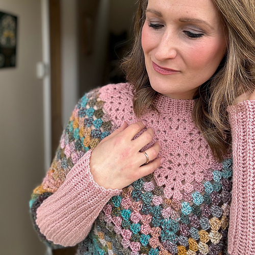Franny Granny Square Sweater photo 3