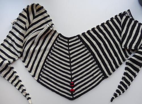 Ravelry: Sort og hvid og skarpe striber pattern by Hanne Pjedsted-Rasmussen