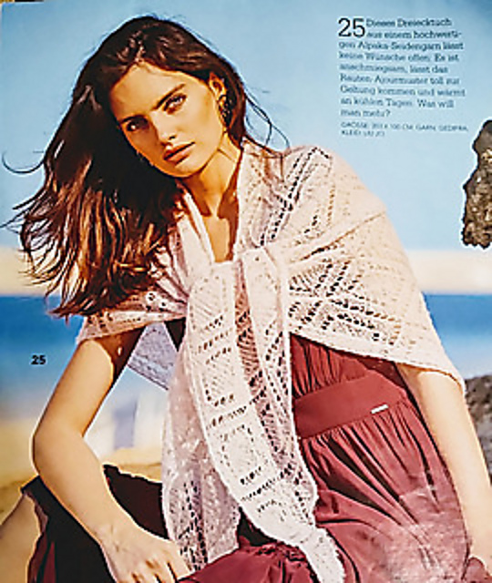 # 25 Tuch im Rautenmuster