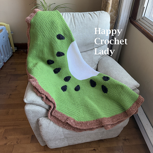 Kiwi Sirkelpledd - HappyCrochetLady by Rachel Paul