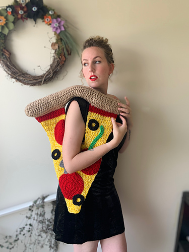 Pizza Bag - HappyCrochetLady by Rachel Paul
