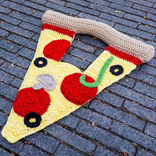 Pizza Bag - HappyCrochetLady by Rachel Paul