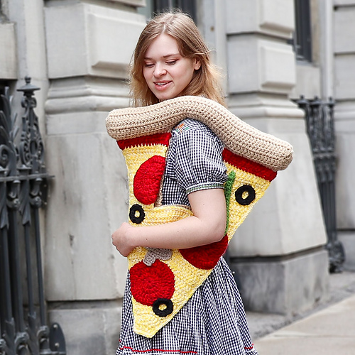 Pizza Bag - HappyCrochetLady by Rachel Paul
