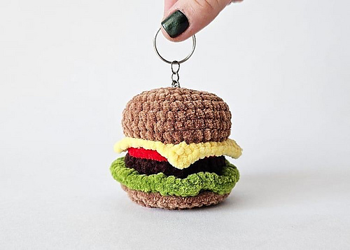 Hamburger Keychain