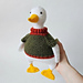 Sweater for black and white goose pattern