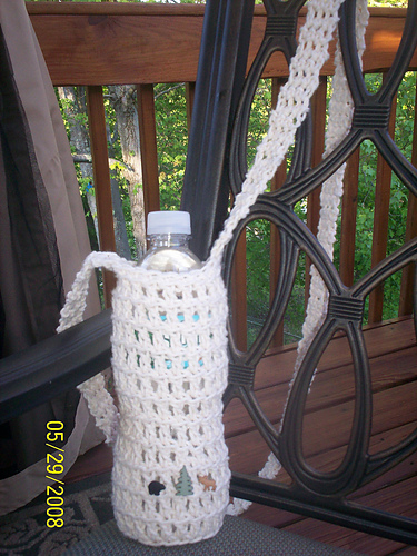 Easy Crochet Water Bottle Carrier / Holder