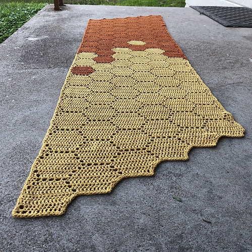 Modern Honeycomb Crochet Shawl photo 12