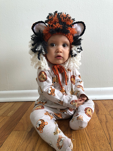 Ravelry: Baby Tiger Hat (6-12M) pattern by Hayley Rigali