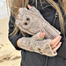 Owl Fingerless Mitts pattern 