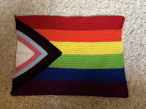 Progress Pride Flag Pillow