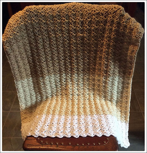 Ravelry: Slanted Shells Throw Blanket pattern by Heather Gibbs
