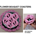 flower bouquet coasters pattern 
