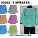 3082 T- Sweater pattern