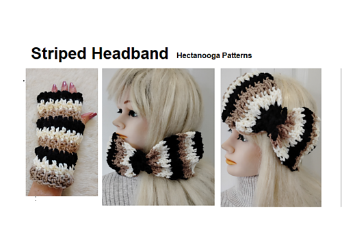 Striped headband/cowl