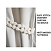 Puff Stitch Drapery Tie-Backs pattern 