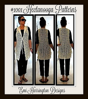 【本日掲載終了】HOWIE LONG CROCHET VEST トートバッグ2点 Ravelry: 1011 OMG Quick Vest pattern by Emi Harrington