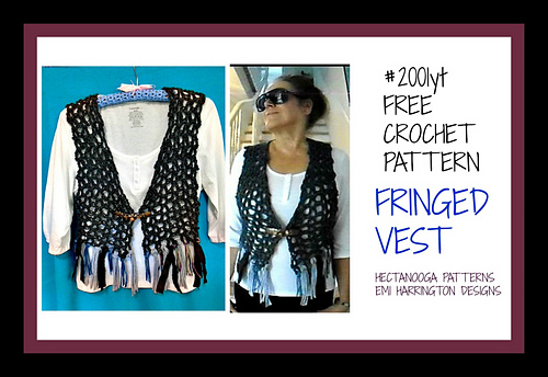 2001yt- Fringed Boho Vest photo 3