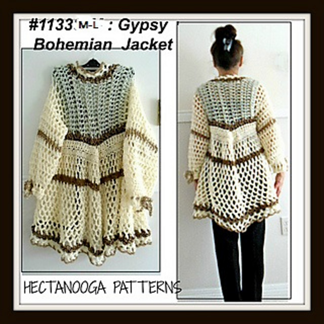 1133M-L,  BOHEMIAN JACKET