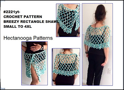 2221yt- BREEZY Rectangle Shawl photo 2