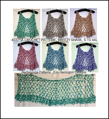 2221yt- BREEZY Rectangle Shawl photo 6