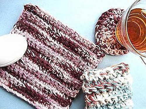 CROCHET DISHCLOTH, COASTER & PLACEMAT photo 3