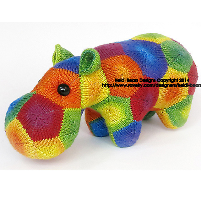 stuffed hippo pattern