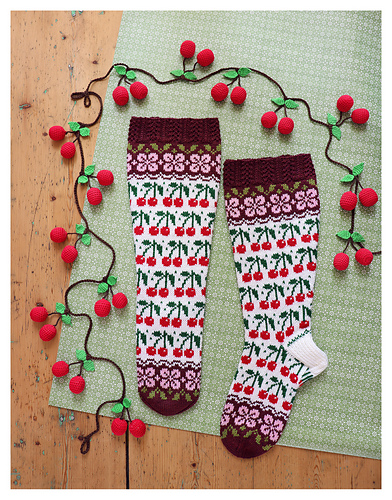 Cherry Harvest Socks