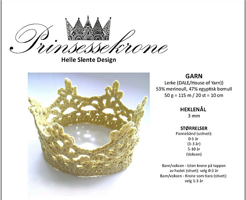 Prinsessekrone - Helle Slente Design
