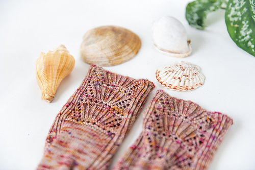 Ravelry: Mermaid Shell Socks pattern by Helen Stewart