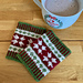 Poinsettia wrist warmers pattern 