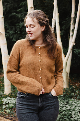 IRENE / アイレネ | Pull Full Cardigan Knit プル フル カーディガン ニット | 36 | ブラウン | レディース Ravelry: Iris Cardigan pattern by Iris H