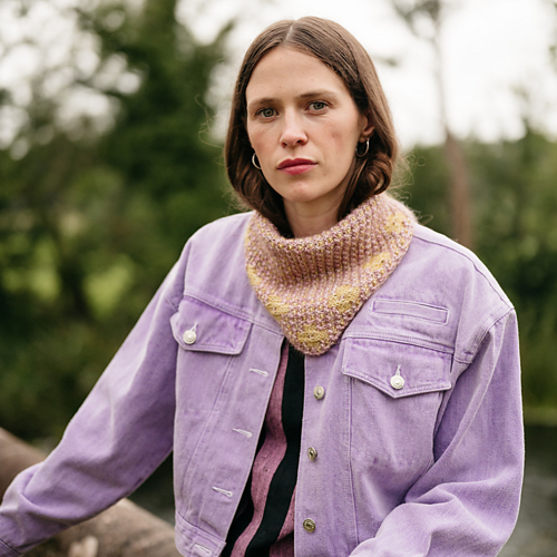 Pressed Flowers Sjal - Pom Pom x Hobbii