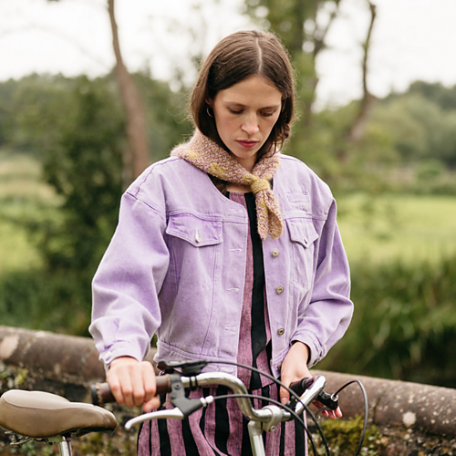 Pressed Flowers Sjal - Pom Pom x Hobbii