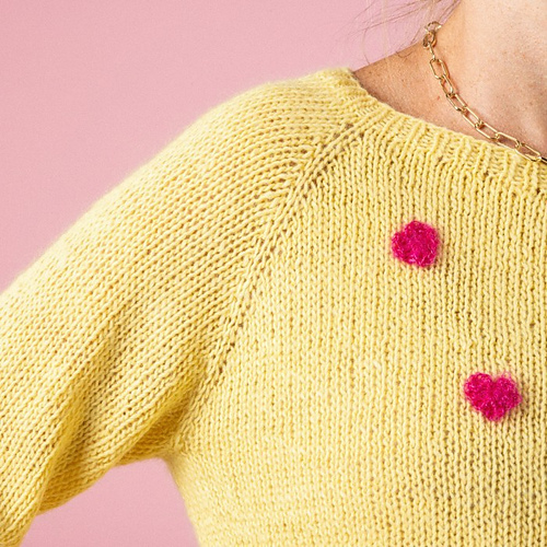 Ravelry Pink Heart Sweater pattern by Irene Rasch