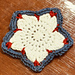 Americana Star Coaster pattern 