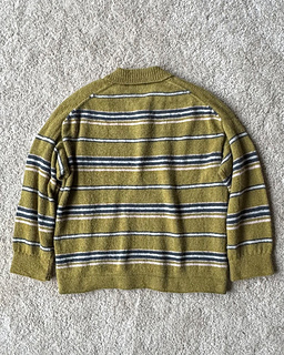 Ravelry: Lento Striped Polo Tee pattern by holidayknittingclub