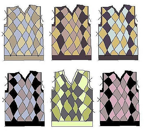 Drunken Argyle Vest photo 5