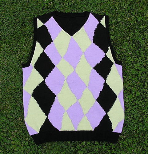 Drunken Argyle Vest photo 4