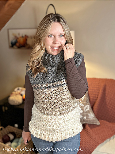 Cowl Sweater Vest photo 1