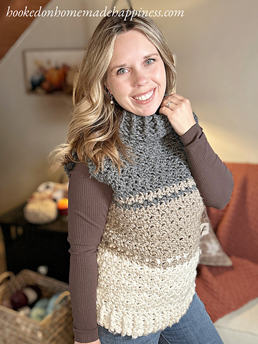 Cowl Sweater Vest photo 7