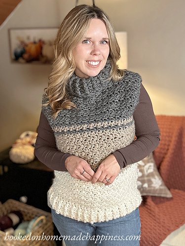 Cowl Sweater Vest photo 5