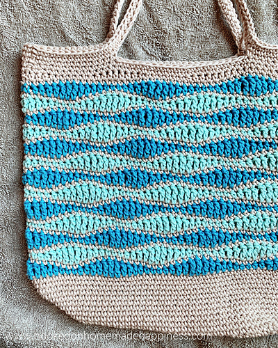 Beach Waves Market Bag - Breann Mauldin