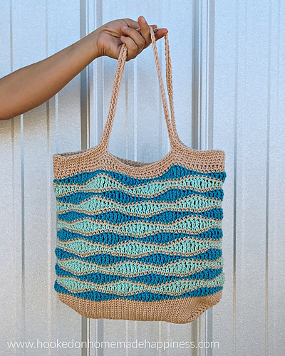 Beach Waves Market Bag - Breann Mauldin
