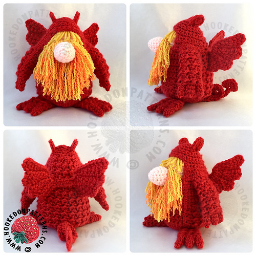 Ravelry Dragon Gonk pattern by Ling Ryan